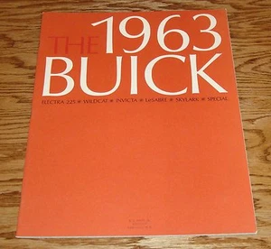 Original 1963 Buick Full Line Deluxe Sales Brochure 63 Electra LeSabre Wildcat - Picture 1 of 2
