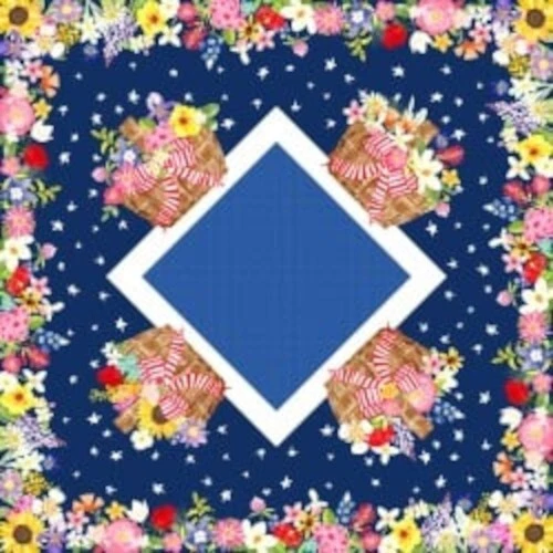 Pic-Nic - 1.25 yards panel - Continuous panels available - Only $6.99! - Image 1 of 1