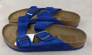 Birkenstock 46 US Mens 13 Arizona BS Desert Buck Indigo Blue New - Picture 1 of 6