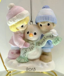 Precious Moments Ornament OUR FIRST XMAS TOGETHER 2013 131004 BX FREEusaSHP - Picture 1 of 2