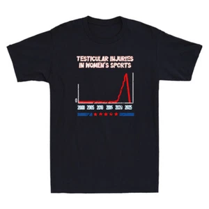 Testicular Injuries in Women's Sports Funny Saying Quote Vintage Men's T-Shirt - Picture 1 of 8
