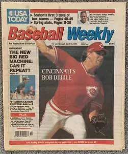 USA Today Baseball Weekly (1991 V. 1, n. 2) Seconda Edizione/Nuova Big Red Machine - Foto 1 di 8