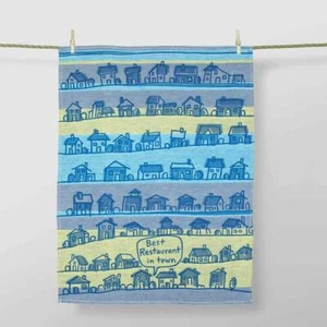 Blue Q funny dish towel Best Restaurant In Town kitchen towel, tea towel - Picture 1 of 3