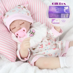 Muñecas renacidas realistas hechas a mano muñeca niña recién nacida vinilo silicona regalo realista - Imagen 1 de 7
