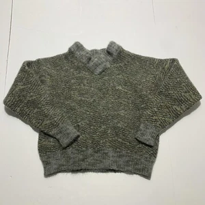 Vintage Mohair Lambswool Sweater Luciano Barbera V Neck Made in Italy Small - Picture 1 of 10