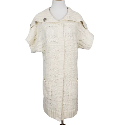 Vestido Suéter Rachel Roy Para Mujer Pequeño Cárdigan Alpaca/Lana Tejido con Cable De Gran Tamaño Foto 1 de 4