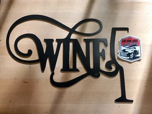 Weinschild Metall Wandbild Plasmaschnitt Wohndeko Geschenkidee - Bild 1 von 1