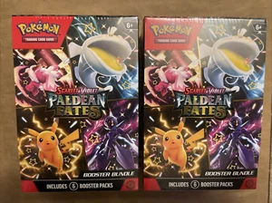 Pokemon TCG Scarlet And Violet Paldean Fates Booster Bundle Box Sealed Lot of 2 - Picture 1 of 2