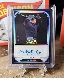 JIM EDMONDS - AUTO #13/15 - 2023 Panini Chronicles Studio - HOLO SILVER - Picture 1 of 3