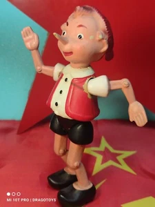 BAMBOLA VINTAGE PINOCCHIO BURATINO GIOCATTOLO CELLULOIDE RUSSO PERSONAGGIO CARTONE ANIMATO CCCP - Foto 1 di 24