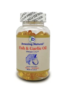 Amazing Natural Fish & Garlic Oil 1000 mg 200 Weichkapseln - Bild 1 von 2