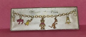 Winnie the Pooh gang early Disneyland childs charm bracelet mint in box 1964 - Picture 1 of 1