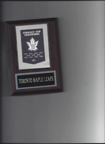 TORONTO MAPLE LEAFS PLAQUE STANLEY CUP CHAMPIONS CHAMPS HOCKEY NHL Cover