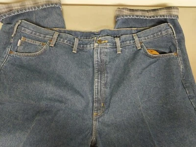 Carhartt Flannel Lined Work Pants B172 Relaxed Fit Jeans Size 48 x 30 Clean! - Image 1 of 4