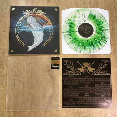 Mastodon - Leviathan Green and White Splatter Vinyl Record  - NEW - Bild 1 von 4