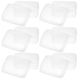6 Pezzi Contenitore Frigorifero Conservazione Contenitori Alimenti Freschi per Frigo - Foto 1 di 12