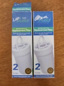 Filtros de repuesto para botellas de agua dulce y Liv Pure Fit 132FF 2 en paquete - Lote 2 - Imagen 1 de 4