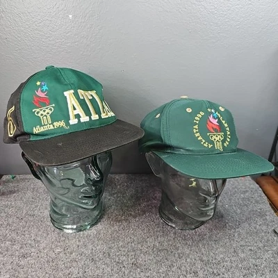 De Colección Atlanta 1996 Juegos Olímpicos Snapback Sombrero Lote X 2 Gorra Big Spellout 90’s The Game Foto 1 de 4
