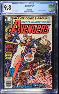 Avengers #195 CGC 9.8 • 1st Taskmaster Appearance in Cameo • Marvel Comics 1980 - Picture 1 of 2