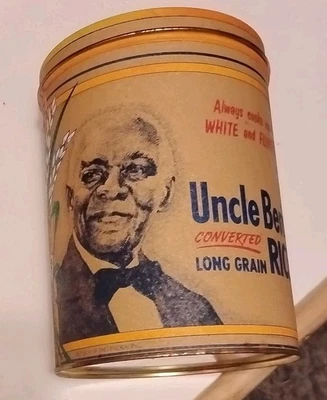 Vintage 1985 Uncle Ben's Converted Rice 64 Oz Advertising Tin: 1947 Reproduction - Image 1 of 4