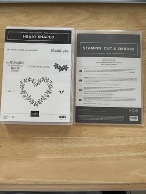 Juego de estampillas en forma de corazón Stampin Up Venta-A-Bration y troqueles a juego NUEVO EN PAQUETE Foto 1 de 2