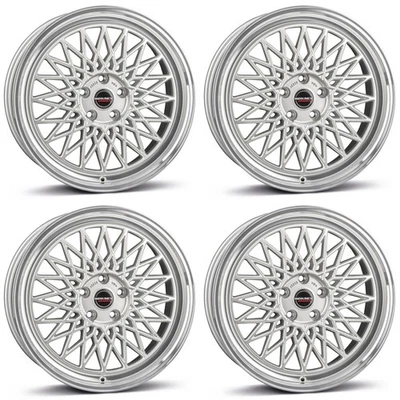 4 Borbet Wheels B 8.0x17 ET45 5x112 SIL for Mercedes A B C CLA GLA - Image 1 of 4