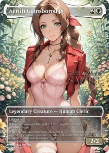 MTG FF - Aerith Gainsborough - Fanart Estilo Sin Fronteras - EDH / Prueba de Juego - Imagen 1 de 3