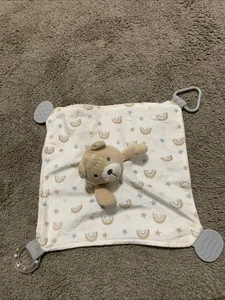 Bacio bambino orso marrone coccole sicurezza bianco peluche Lovey Dether - Foto 1 di 4