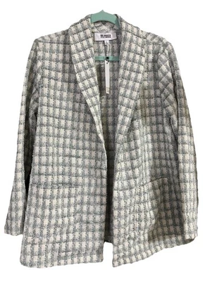 Chaqueta Blazer BB Dakota Steve Madden Geek Chic Sea Mist a Cuadros Talla Grande Foto 1 de 3