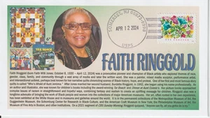 6° Cachets Faith Ringgold Painter Quilts Author Tar Beach - Picture 1 of 1