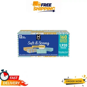 Member’s Mark Soft & Strong 2-Ply Premium Facial Tissues, 12 Boxes, 160 Tissues - Picture 1 of 8