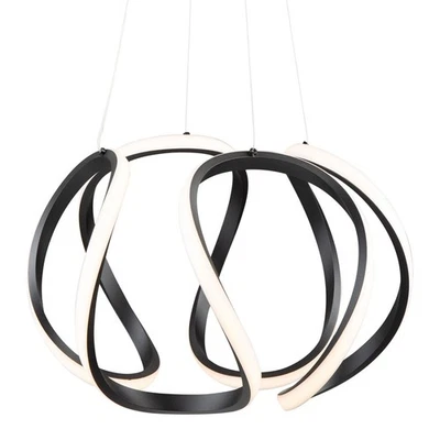 Candelabro abstrato LED Artcraft Lighting AC7638 Mira 18"W - Preto - Imagem 1 de 4