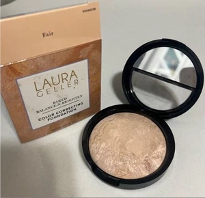 LAURA GELLER Baked Balance-n-Brighten Color Correcting Foundation FAIR 0.32oz - Picture 1 of 8