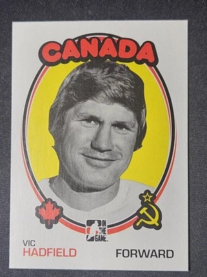 09-10 In The Game Vic Hadfield 72' Retro 🇨🇦🇨🇦🇨🇦 Team Canada - Image 1 of 2