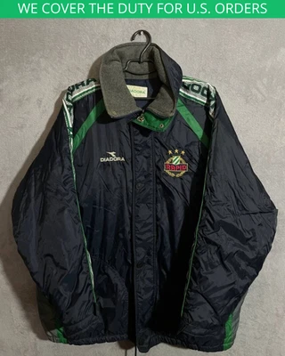 Chaqueta de Invierno SK Rapid Wien Rara De Colección Con Rayas Diadora Hombres Talla M Foto 1 de 4