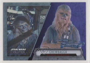 2016 Topps Star Wars Evolution Purple Lightsaber Chewbacca #58 2p7 - Picture 1 of 3