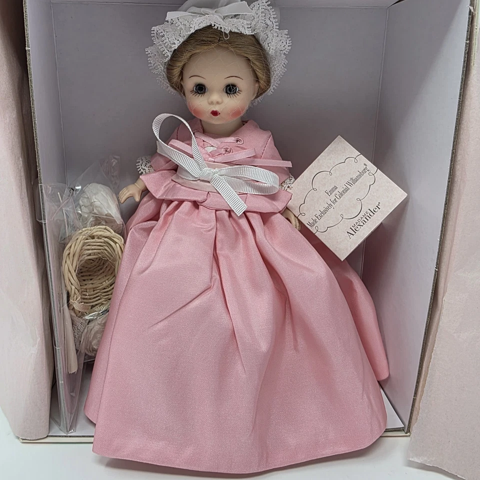 Muñeca Emma Madame Alexander 48215 8" Colonial Williamsburg nueva en caja 2008 Foto 1 de 4