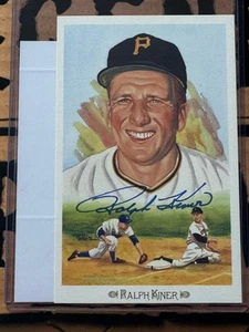 RALPH KINER Perez-Steele Auto Autograph HOF Postcard 10k signed AUTO JSA - Picture 1 of 4