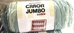 1x Yarnspirations Caron Jumbo Ombre Yarn 12 oz 595 yds Acrylic - White Water - Picture 1 of 5