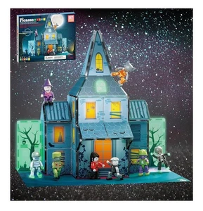 New Picasso Tiles 57pc Haunted House Theme Magnet Tile Building Set - Picture 1 of 4