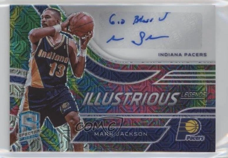 2020-21 Spectra Illustrious Legends Signatures Meta Prizm /25 Mark Jackson Auto - Image 1 of 2