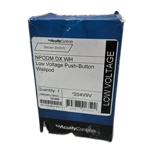 Acuity NPODMDXWH Sensor Switch Low Voltage 1-Channel Push Button NLight Wallpod - Picture 1 of 5