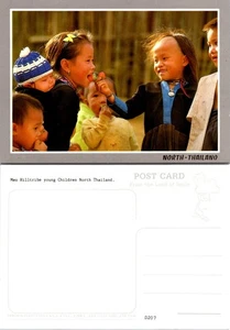 Asia Northern Thailand Meo Hilltribe Children Eating Berry Fruit UNP Postcard - Picture 1 of 1