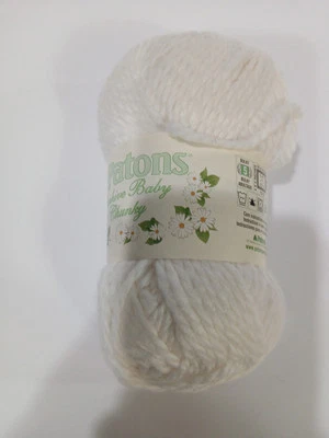 Hilo grueso para bebé Paton's Beehive #5 voluminoso-3,5 oz.-120 yardas-más ancho blanco B17 Foto 1 de 4