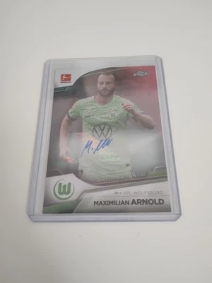 Topps Chrome bundesliga Maximilian Arnold Auto /75 - Image 1 of 2