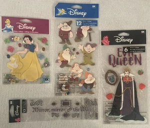 DISNEY SCRAPBOOKING STICKERS - SNOW WHITE! RARE! HARD TO FIND! - Picture 1 of 9
