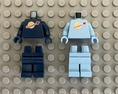 LEGO NEW Classic Spaceman Astronaut Dark Blue & Light Blue Torso w/ hands & legs - Image 1 of 4
