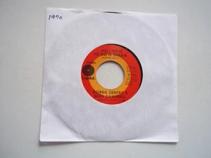 BOBBIE GENRTRY GLEN CAMPBELL All I Have To Do Is Dream 45 RPM 7" Record 1970 - Picture 1 of 6