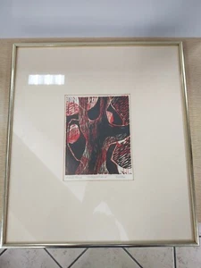 Beverly Better Woodcut Artist's Proof "Introspection I", Matted And Framed - Picture 1 of 11