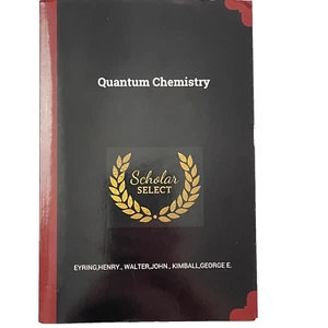 Quantum Chemistry by Henry Eyring (2017, Trade Paperback) - Imagen 1 de 13